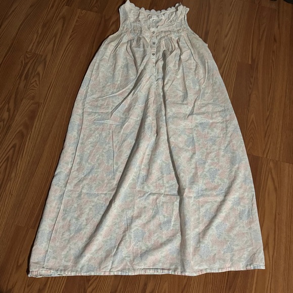 Christian Dior Vintage Lace Trim Night Gown Size M Designer Cozy Classic Sleep - Picture 7 of 9